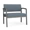 Lesro Lenox Steel Bariatric Chair Metal Frame, Charcoal, RF Serene Upholstery LS1401 - alternate 1